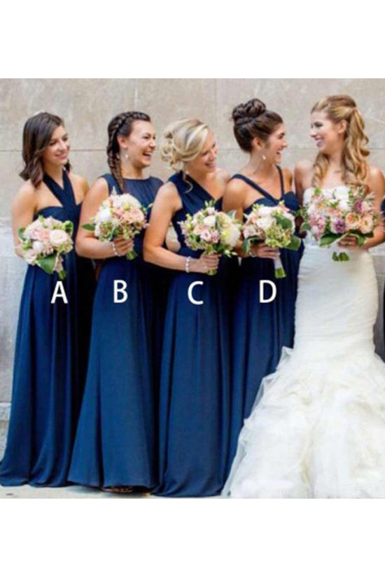 A-Line Long Floor Length Bridesmaid Dresses 3010513