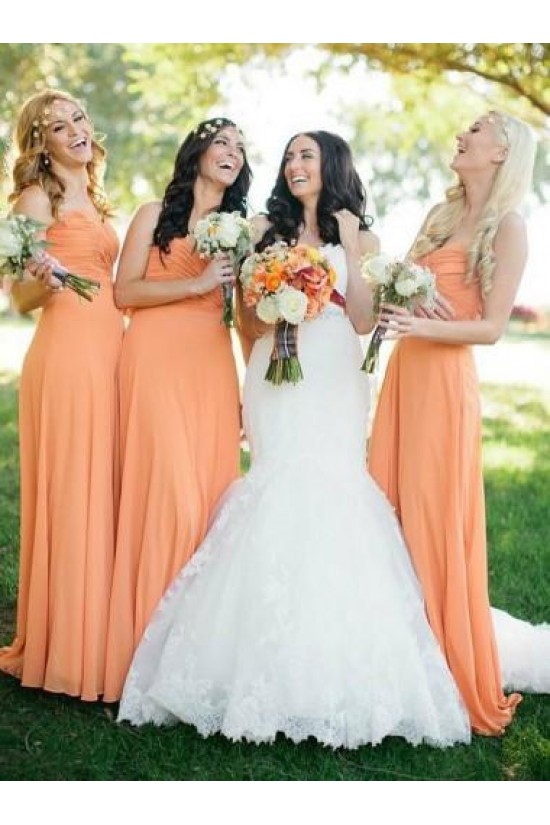 A-Line Long Chiffon Floor Length Bridesmaid Dresses 3010518 A-Line Long Chiffon Floor Length Bridesmaid Dresses 3010518