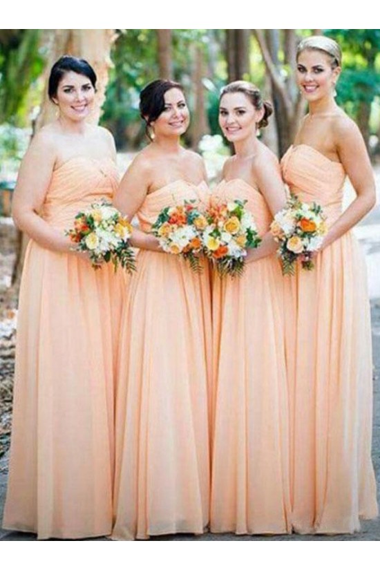 A-Line Long Chiffon Floor Length Bridesmaid Dresses 3010518 A-Line Long Chiffon Floor Length Bridesmaid Dresses 3010518