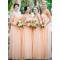 A-Line Long Chiffon Floor Length Bridesmaid Dresses 3010518