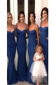 Mermaid Spaghetti Straps Long Floor Length Bridesmaid Dresses 3010524