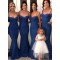 Mermaid Spaghetti Straps Long Floor Length Bridesmaid Dresses 3010524
