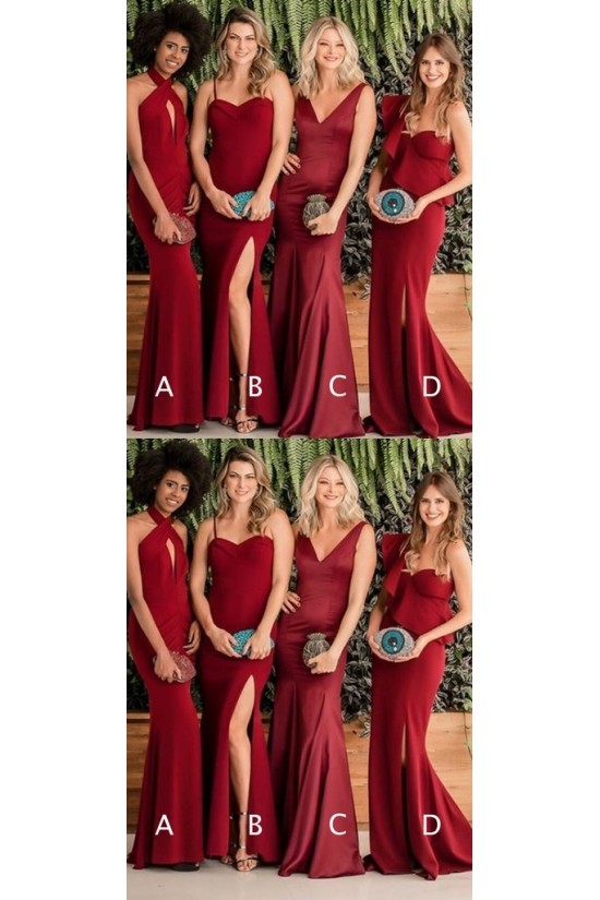 Mermaid Long Floor Length Bridesmaid Dresses 3010529