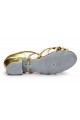 Women's Kids' Leatherette Dance Shoes Latin/Ballroom Chunky Heel Gold Dance Shoes D601021 Women's Kids' Leatherette Dance Shoes Latin/Ballroom Chunky Heel Gold Dance Shoes D601021