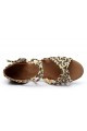 Women's Kids' Dance Shoes Latin/Ballroom Satin Chunky Heel Leopard Dance Shoes D601022 Women's Kids' Dance Shoes Latin/Ballroom Satin Chunky Heel Leopard Dance Shoes D601022