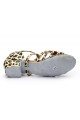 Women's Kids' Dance Shoes Latin/Ballroom Satin Chunky Heel Leopard Dance Shoes D601022 Women's Kids' Dance Shoes Latin/Ballroom Satin Chunky Heel Leopard Dance Shoes D601022