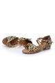 Women's Kids' Dance Shoes Latin/Ballroom Satin Chunky Heel Leopard Dance Shoes D601022 Women's Kids' Dance Shoes Latin/Ballroom Satin Chunky Heel Leopard Dance Shoes D601022