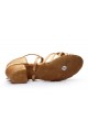 Women's Kids' Dance Shoes Latin/Ballroom Satin Chunky Heel Nude Dance Shoes D601023 Women's Kids' Dance Shoes Latin/Ballroom Satin Chunky Heel Nude Dance Shoes D601023