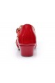 Women's Kids' Red Sparkling Glitter Flats Latin Dance Shoes Chunky Heels Modern Dance Shoes D601027