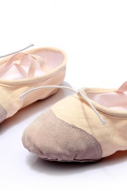 Women's Kids' Pink Canvas Dance Shoes Ballet/Latin/Yoga/Dance Sneakers Canvas Flat Heel D601041