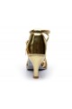 Women's Gold Leatherette Heels Sandals Latin Salsa With Ankle Strap Dance Shoes D602013 Women's Gold Leatherette Heels Sandals Latin Salsa With Ankle Strap Dance Shoes D602013