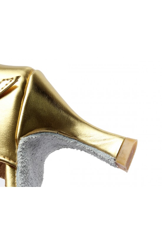 Women's Gold Leatherette Heels Sandals Latin Salsa With Ankle Strap Dance Shoes D602013 Women's Gold Leatherette Heels Sandals Latin Salsa With Ankle Strap Dance Shoes D602013
