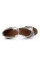 Women's Silver Leatherette Heels Sandals Latin Salsa With Ankle Strap Dance Shoes Wedding Party Shoes D602016 Women's Silver Leatherette Heels Sandals Latin Salsa With Ankle Strap Dance Shoes Wedding Party Shoes D602016
