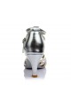 Women's Silver Leatherette Heels Sandals Latin Salsa With Ankle Strap Dance Shoes Wedding Party Shoes D602016 Women's Silver Leatherette Heels Sandals Latin Salsa With Ankle Strap Dance Shoes Wedding Party Shoes D602016