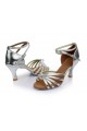 Women's Silver Leatherette Heels Sandals Latin Salsa With Ankle Strap Dance Shoes Wedding Party Shoes D602016 Women's Silver Leatherette Heels Sandals Latin Salsa With Ankle Strap Dance Shoes Wedding Party Shoes D602016