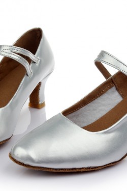 Women's Gold Leatherette Heels Latin Salsa With Ankle Strap Dance Shoes Wedding Party Shoes D602040