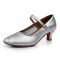 Women's Gold Leatherette Heels Latin Salsa With Ankle Strap Dance Shoes Wedding Party Shoes D602040