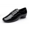 Men's Kids' Black Leatherette Modern Ballroom Latin Dance Shoes Dance Sneakers Flat Heel D603001