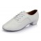 Men's Kids' White Leatherette Modern Ballroom Latin Dance Shoes Dance Sneakers Flat Heel D603003