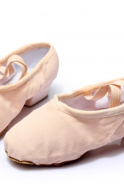 Women's Pink Canvas Dance Shoes Ballet/Latin/Yoga/Dance Sneakers Canvas Flat Heel D604002