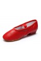 Women's Red Soft Leatherette Dance Shoes Ballet/Latin/Yoga/Dance Sneakers Flat Heel D604003
