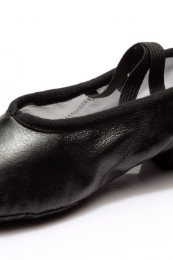 Women's Black Soft Leatherette Dance Shoes Ballet/Latin/Yoga/Dance Sneakers Flat Heel D604005