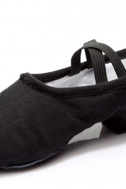 Women's Black Canvas Dance Shoes Ballet/Latin/Yoga/Dance Sneakers Canvas Flat Heel D604006