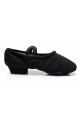Women's Black Canvas Dance Shoes Ballet/Latin/Yoga/Dance Sneakers Canvas Flat Heel D604006