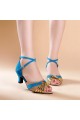Women's Blue Gold Women's Piscine Mouth Shoes Open Toe Modern Ballroom/Latin Dance Shoes D801004 Women's Blue Gold Women's Piscine Mouth Shoes Open Toe Modern Ballroom/Latin Dance Shoes D801004