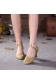 Women's Gold Sparkling Glitter Upper Latin/Ballroom Dance Performance Shoes Wedding Party Shoes D801007