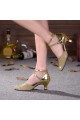 Women's Gold Sparkling Glitter Upper Latin/Ballroom Dance Performance Shoes Wedding Party Shoes D801007 Women's Gold Sparkling Glitter Upper Latin/Ballroom Dance Performance Shoes Wedding Party Shoes D801007