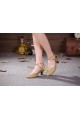 Women's Gold Sparkling Glitter Upper Latin/Ballroom Dance Performance Shoes Wedding Party Shoes D801007