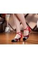 Women's Heels Pumps Modern With Buckle Latin/Ballroom/Salsa Dance Shoes Red Black Silver D801018