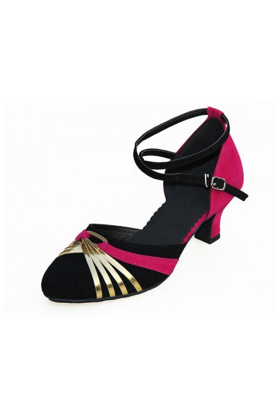 Women's Heels Pumps Modern With Buckle Latin/Ballroom/Salsa Dance Shoes Rose Red Black Gold D801019 Women's Heels Pumps Modern With Buckle Latin/Ballroom/Salsa Dance Shoes Rose Red Black Gold D801019