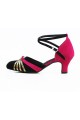 Women's Heels Pumps Modern With Buckle Latin/Ballroom/Salsa Dance Shoes Rose Red Black Gold D801019 Women's Heels Pumps Modern With Buckle Latin/Ballroom/Salsa Dance Shoes Rose Red Black Gold D801019