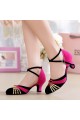 Women's Heels Pumps Modern With Buckle Latin/Ballroom/Salsa Dance Shoes Rose Red Black Gold D801019