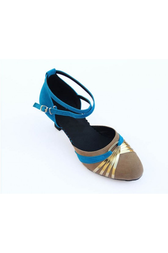 Women's Heels Pumps Modern With Buckle Latin/Ballroom/Salsa Blue Nude Gold Dance Shoes D801022 Women's Heels Pumps Modern With Buckle Latin/Ballroom/Salsa Blue Nude Gold Dance Shoes D801022