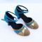 Women's Heels Pumps Modern With Buckle Latin/Ballroom/Salsa Blue Nude Gold Dance Shoes D801022