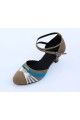 Women's Heels Pumps Modern With Buckle Latin/Ballroom/Salsa Blue Nude Silver Dance Shoes D801023