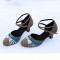 Women's Heels Pumps Modern With Buckle Latin/Ballroom/Salsa Blue Nude Silver Dance Shoes D801023