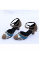 Women's Heels Pumps Modern With Buckle Latin/Ballroom/Salsa Blue Nude Silver Dance Shoes D801023