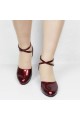 Women's Fashion Heels With Ankle Strap Latin Modern Dance Shoes Burgandy Wedding Party Shoes D801047 Women's Fashion Heels With Ankle Strap Latin Modern Dance Shoes Burgandy Wedding Party Shoes D801047