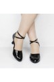 Women's Fashion Heels With Ankle Strap Latin Modern Dance Shoes Black Wedding Party Shoes D801049 Women's Fashion Heels With Ankle Strap Latin Modern Dance Shoes Black Wedding Party Shoes D801049