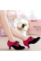 Women's Heels Lace-up Latin Modern Dance Shoes Rose Red Black Wedding Party Shoes D801051 Women's Heels Lace-up Latin Modern Dance Shoes Rose Red Black Wedding Party Shoes D801051