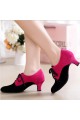 Women's Heels Lace-up Latin Modern Dance Shoes Rose Red Black Wedding Party Shoes D801051 Women's Heels Lace-up Latin Modern Dance Shoes Rose Red Black Wedding Party Shoes D801051