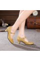 Women's Gold Sparkling Glitter Heels With Buckle Latin Ballroom/Outdoor Dance Shoes Wedding Party Shoes D801056