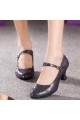 Women's Black Sparkling Glitter Heels With Buckle Latin Ballroom/Outdoor Dance Shoes Wedding Party Shoes D801057