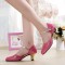 Women's Fashion Soft Top Layer Cow Leather Customized Heels Latin/Salsa/Ballroom/Outdoor Dance Shoes Wedding Shoes D801073