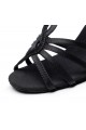 Women's Heels Black Satin Modern Ballroom Latin Salsa Dance Shoes D901025 Women's Heels Black Satin Modern Ballroom Latin Salsa Dance Shoes D901025