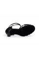 Women's Heels Black Satin Modern Ballroom Latin Salsa Dance Shoes D901027 Women's Heels Black Satin Modern Ballroom Latin Salsa Dance Shoes D901027